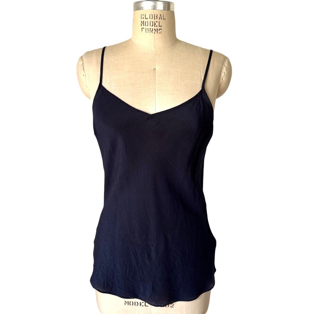 J.Crew Silk Camisole Tank Top in Navy Blue Size XS XSmall